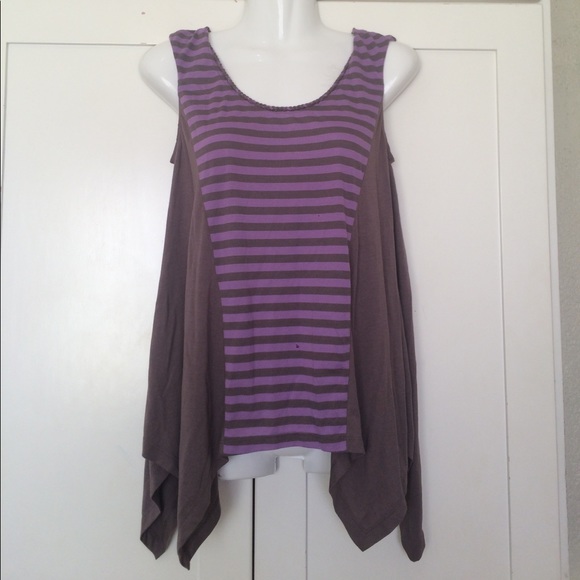 🥰🥰{Anthro} One. September Asymmetrical Tank Top - Picture 1 of 5